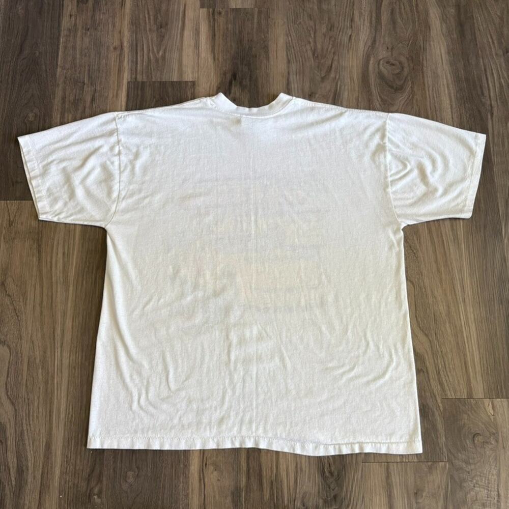 Vintage Michael Waltrip Pennzoil Racing T-Shirt Men's Size XL NASCAR USA White - Picture 9 of 9